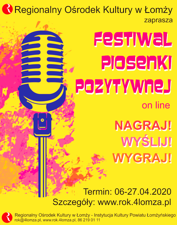 Festiwal Piosenki Pozytywnej - on line