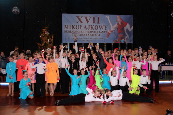 Mikołajkowy turniej tańca dla łomżyńskich tancerzy  Augustów  2013 r.