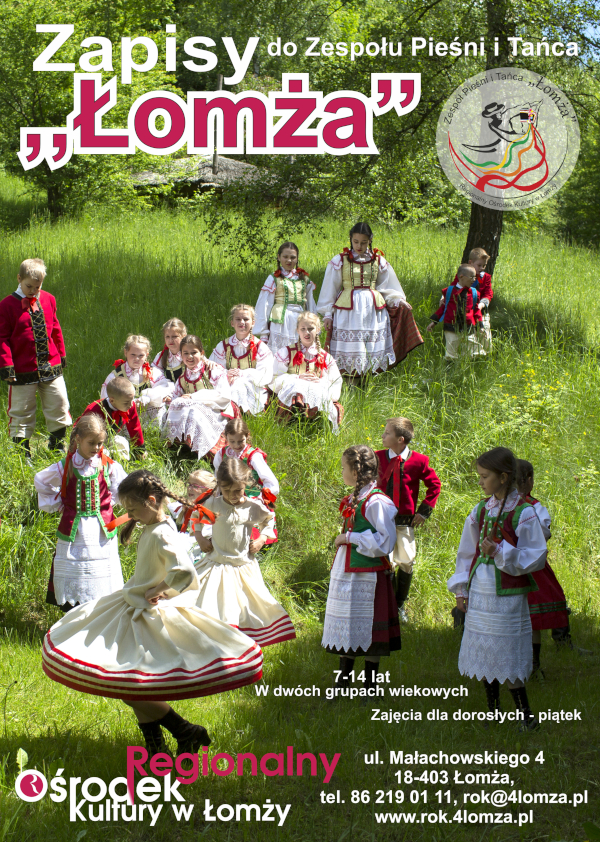 Zajęcia taneczne ZPiT Łomża - regulamin 2022